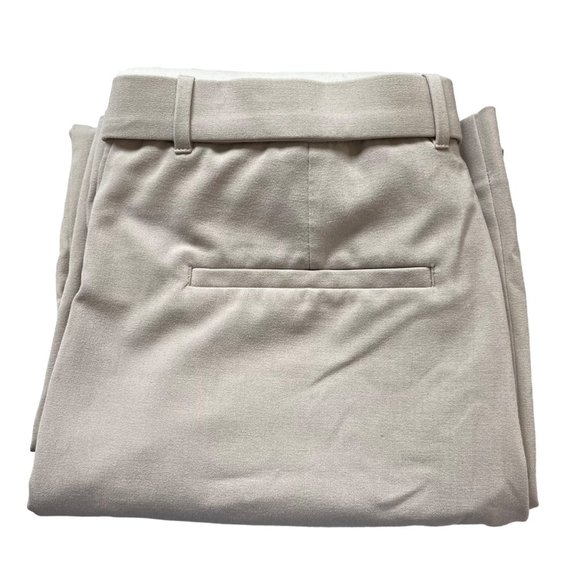 Final Sale! Abercrombie & Fitch wide leg pants high waist beige sz 32 US 12 - Picture 8 of 8